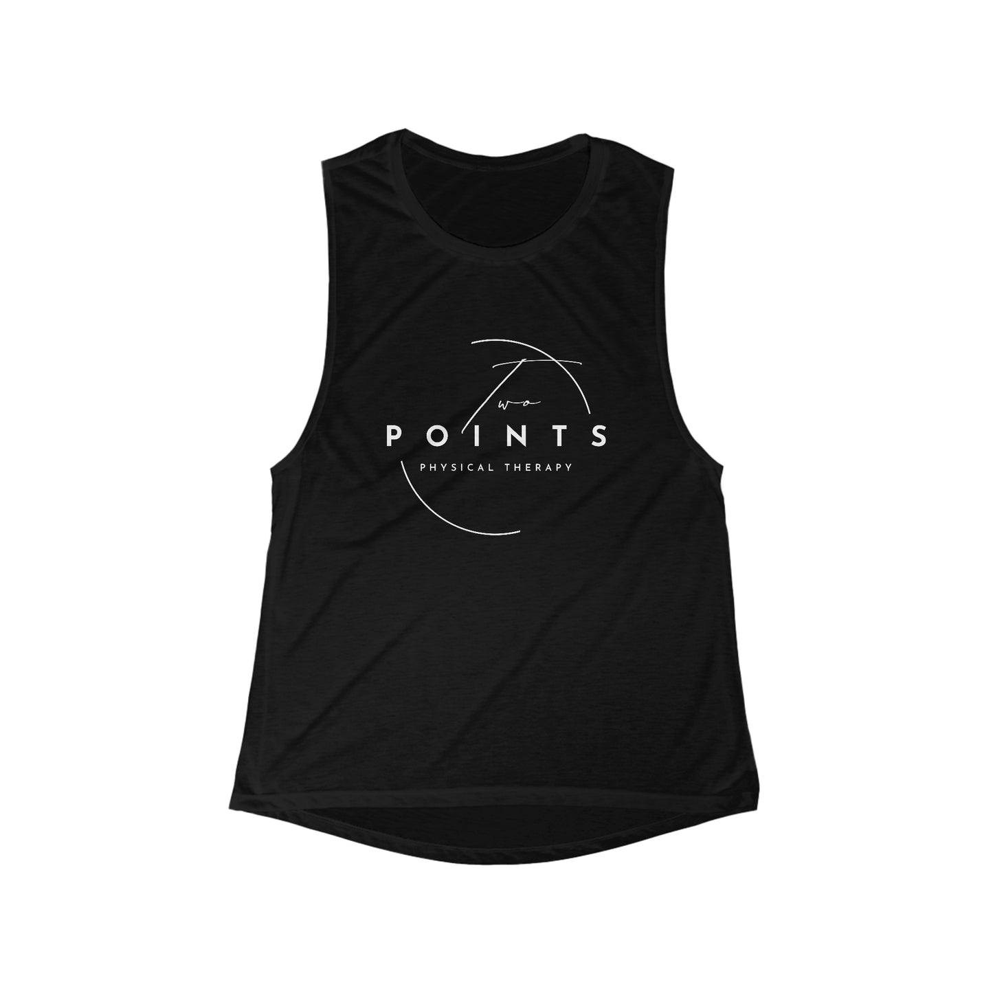 Women's Two Points Physical Therapy Bella + Canvas Flowy Scoop Sport Tank