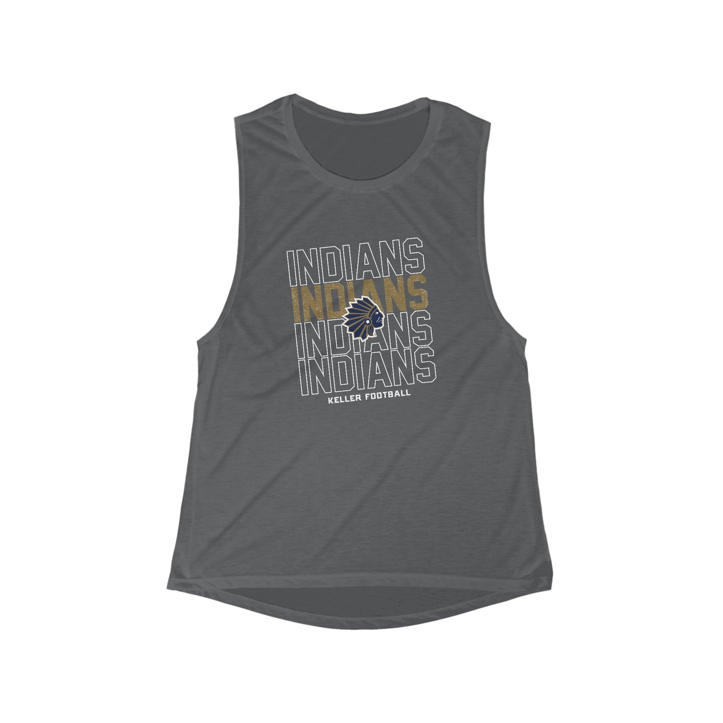 Women's Keller Football Flowy Scoop Muscle Tank