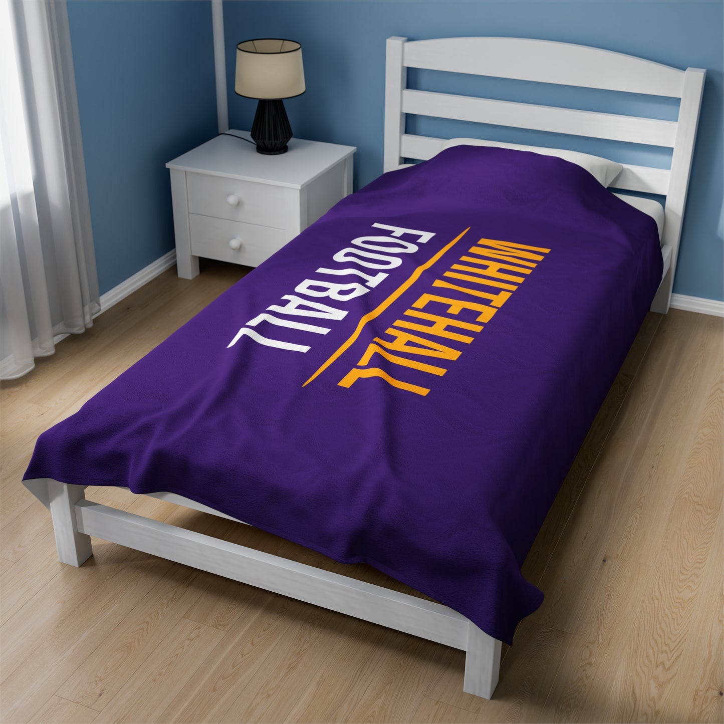 Whitehall Football Velveteen Plush Blanket (60" x 80")