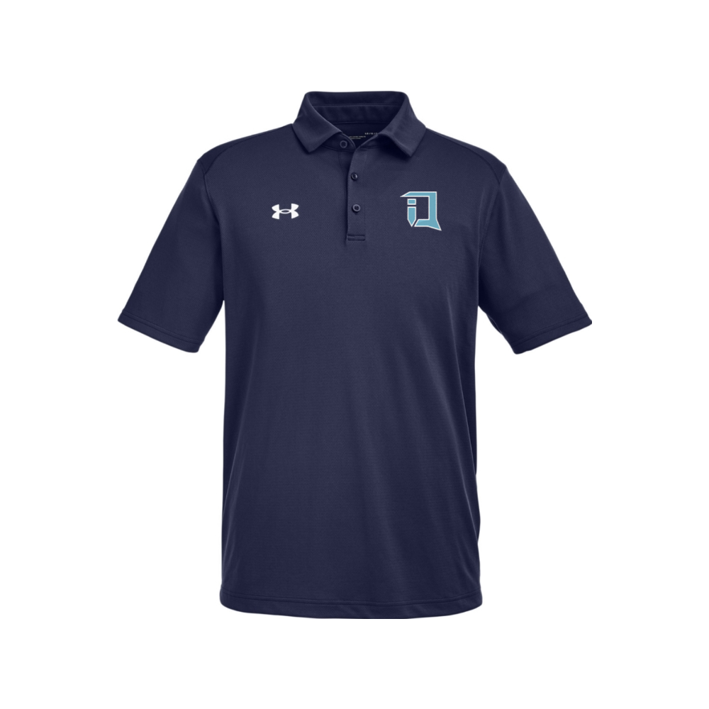 iQ Lacrosse Under Armour Men's Tech Polo - Md Nvy