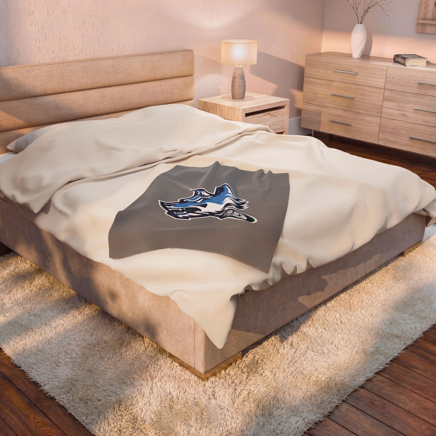 Sun Valley Lacrosse Velveteen Plush Blanket