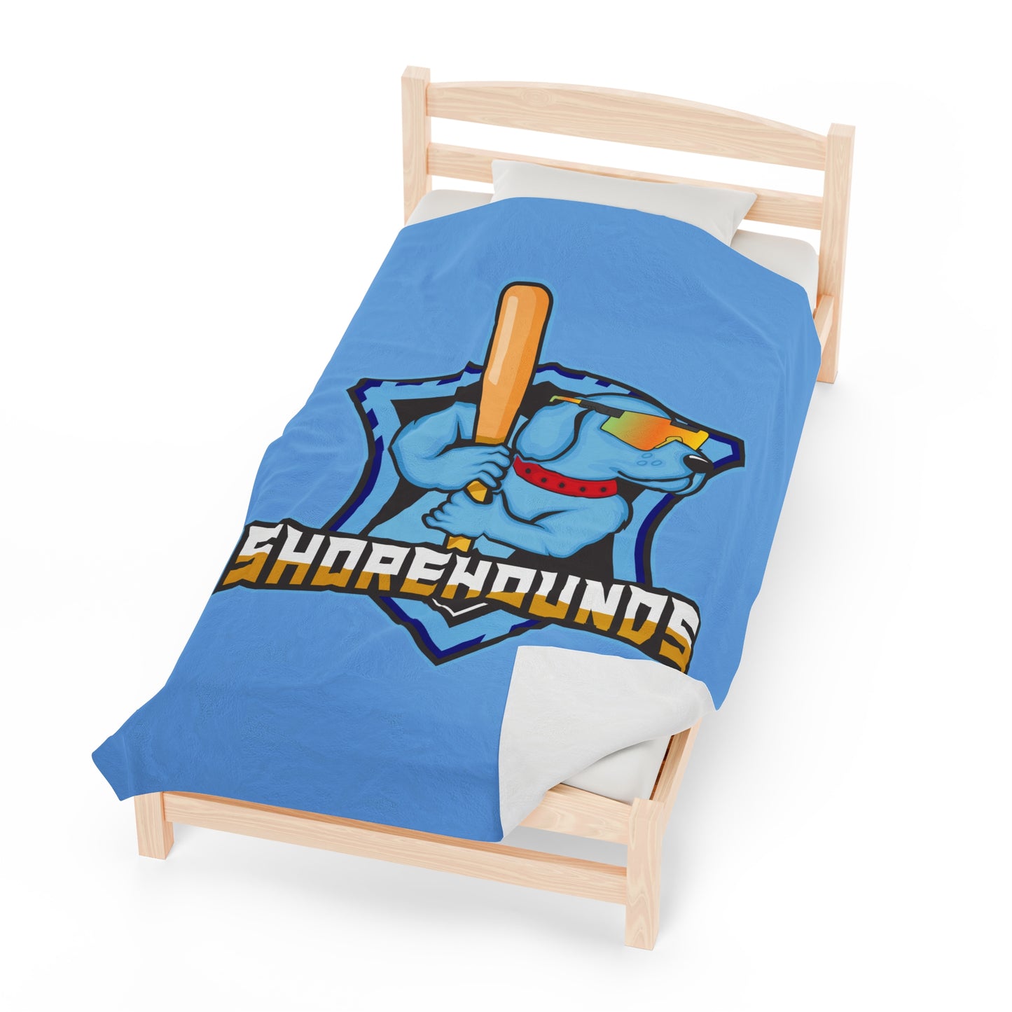 Shorehounds Softball Velveteen Plush Blanket