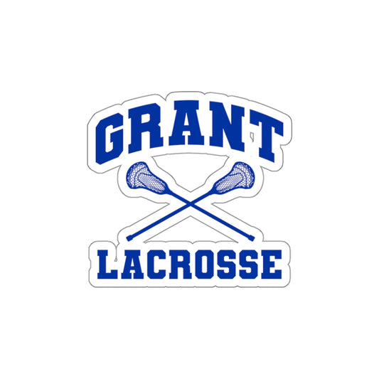 Grant Lacrosse Die Cut Stickers