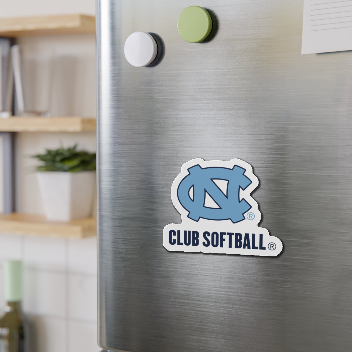 UNC Club Softball Die Cut Magnet