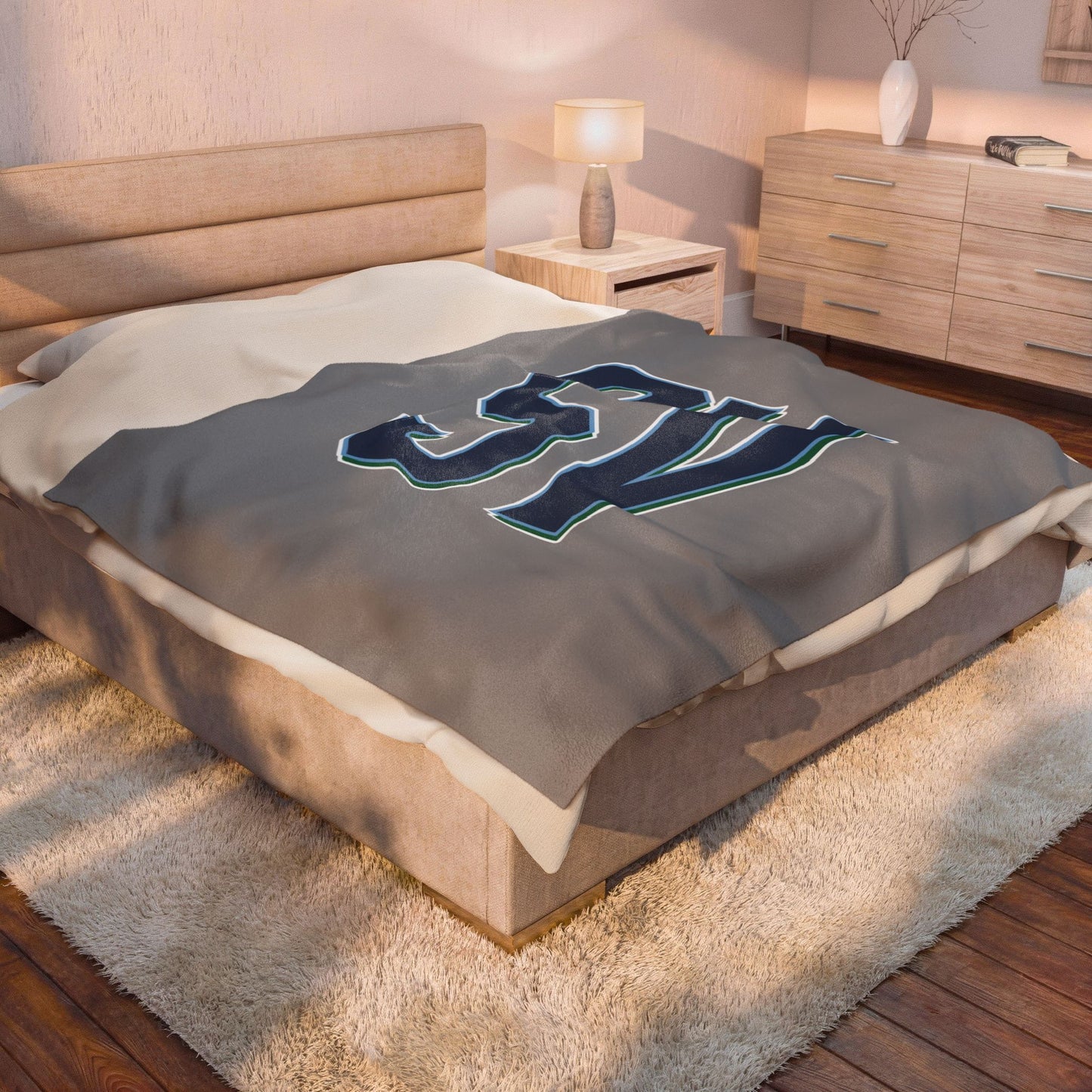 Sun Valley Lacrosse Velveteen Plush Blanket