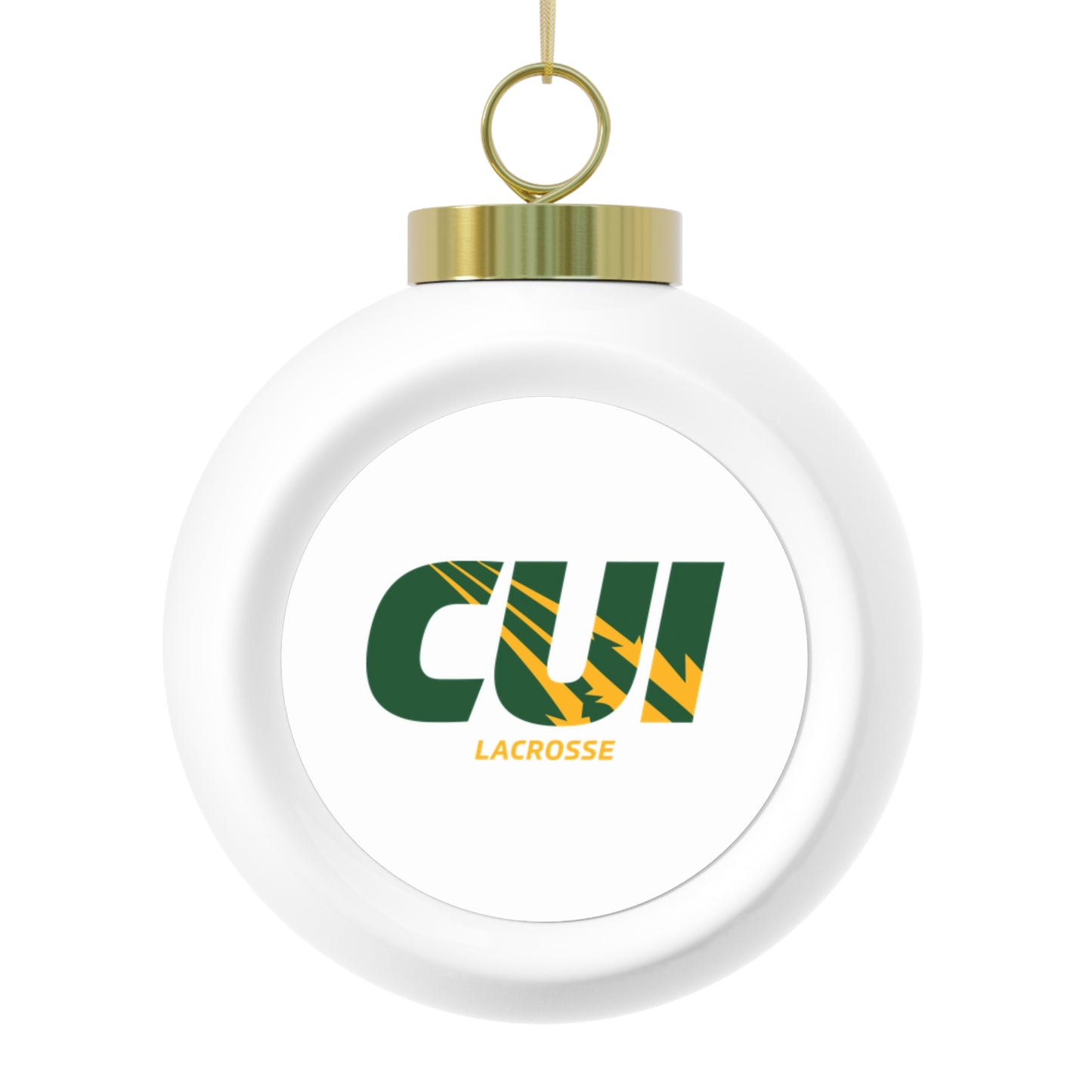 CUI Lacrosse Christmas Ball Ornament