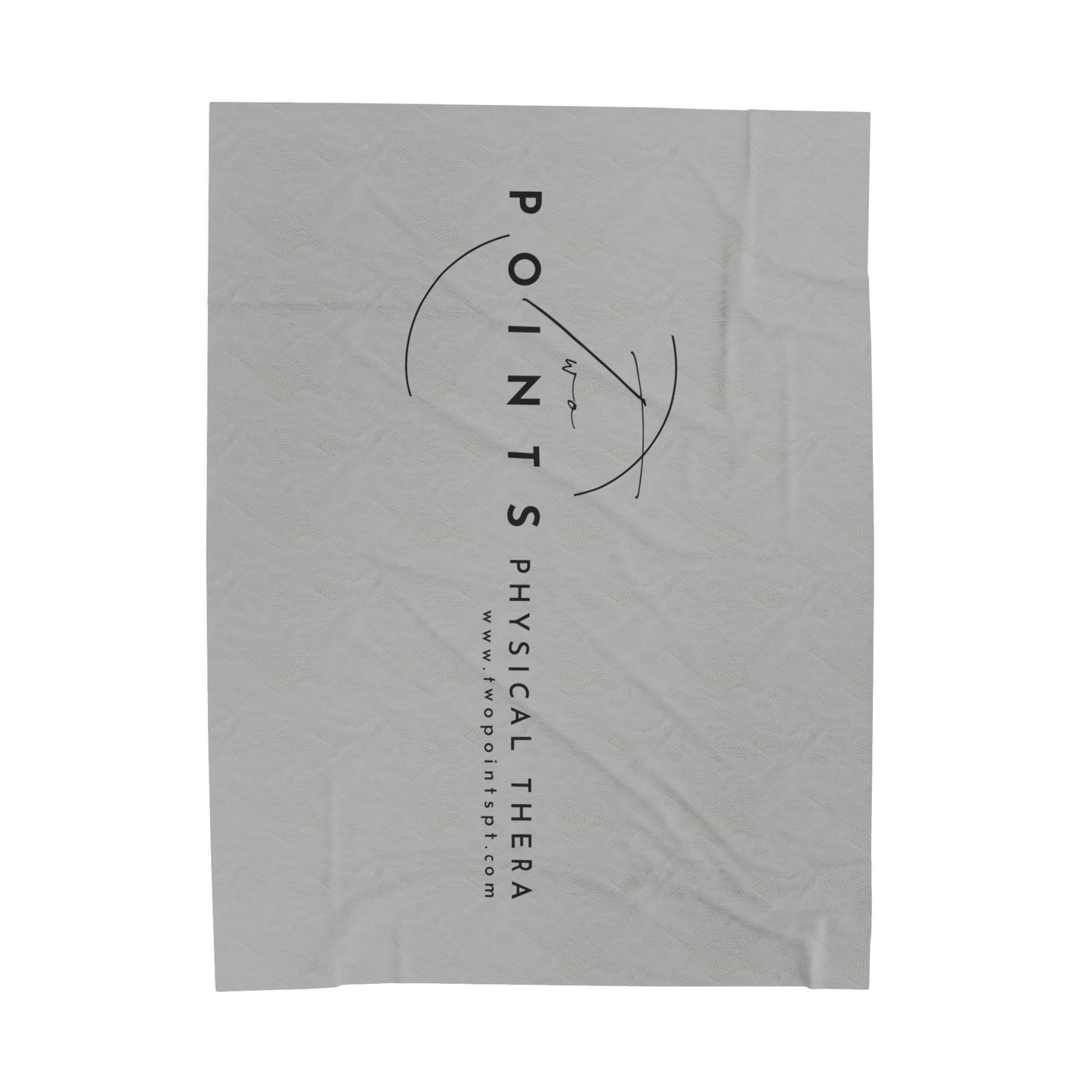 Two Points Physical Therapy Velveteen Plush Blanket