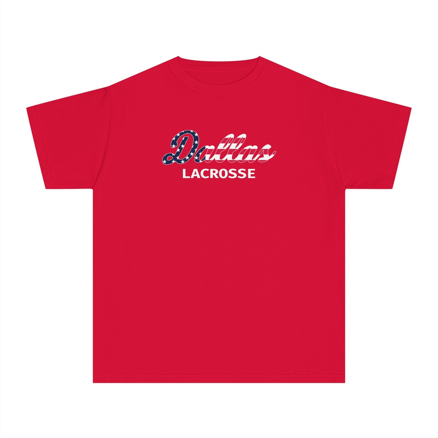 Youth SMU Lacrosse Garment Dyed T-Shirt