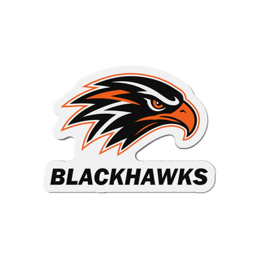 Bloomer Blackhawks Die-Cut Magnet
