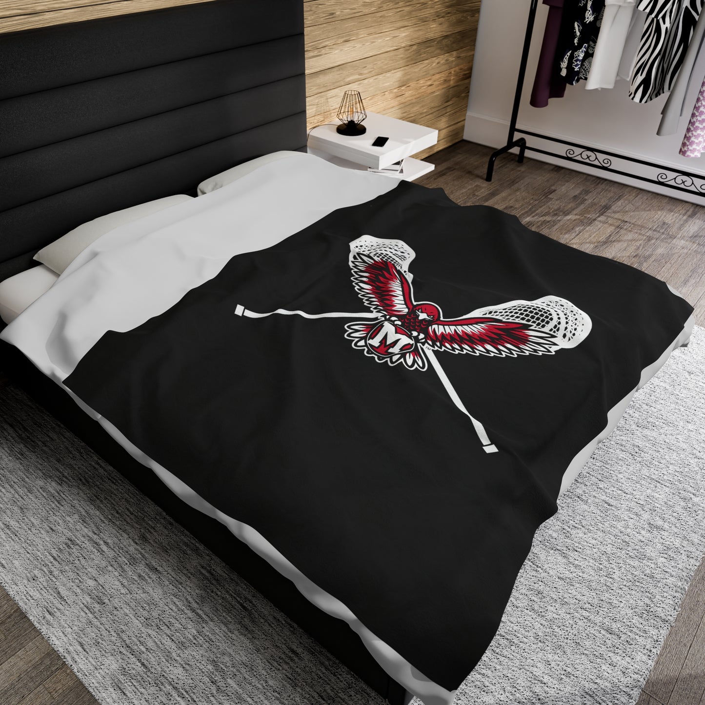 Montrose Lacrosse Velveteen Plush Blanket (60" x 80")