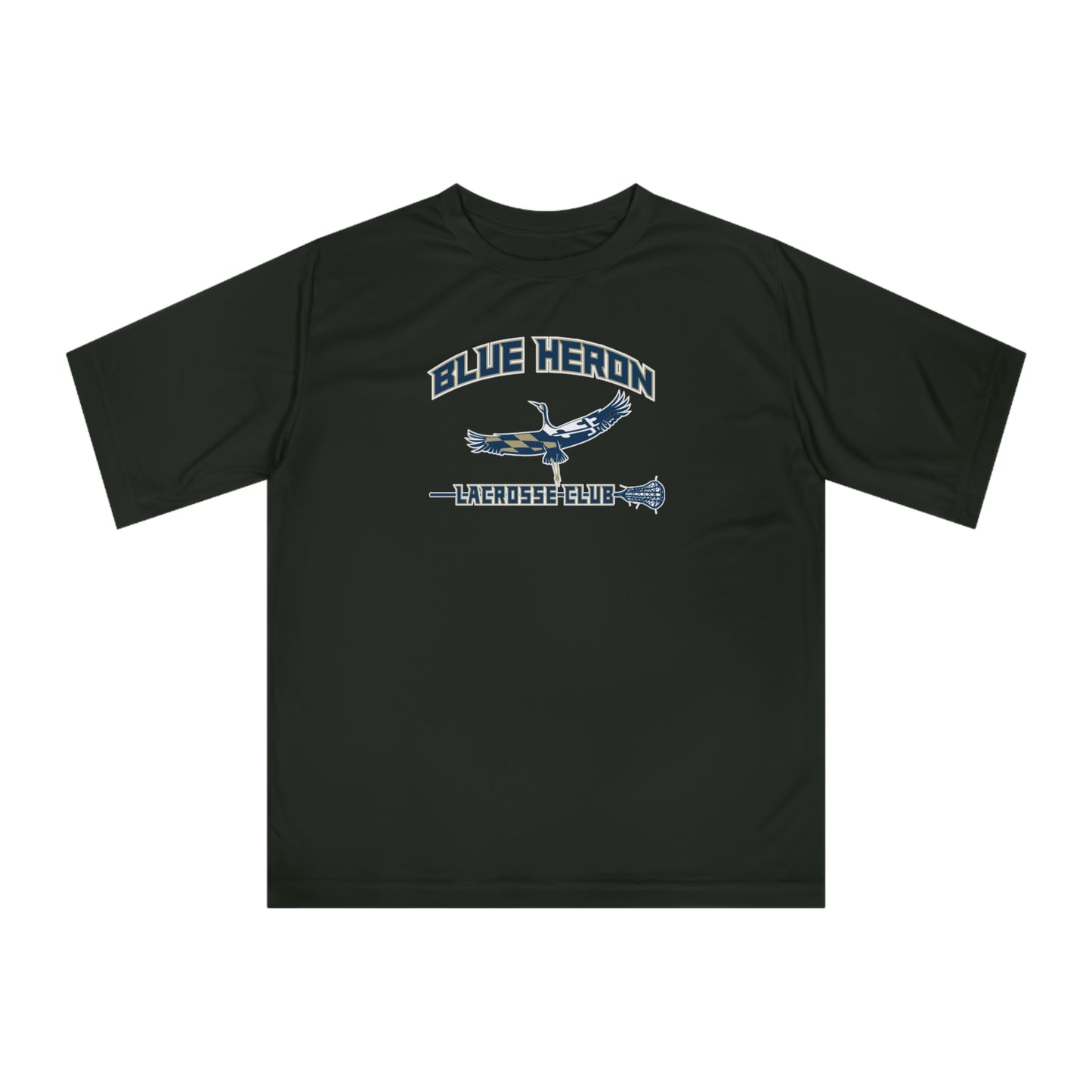 Adult Blue Heron Lax Team 365 Performance T-shirt