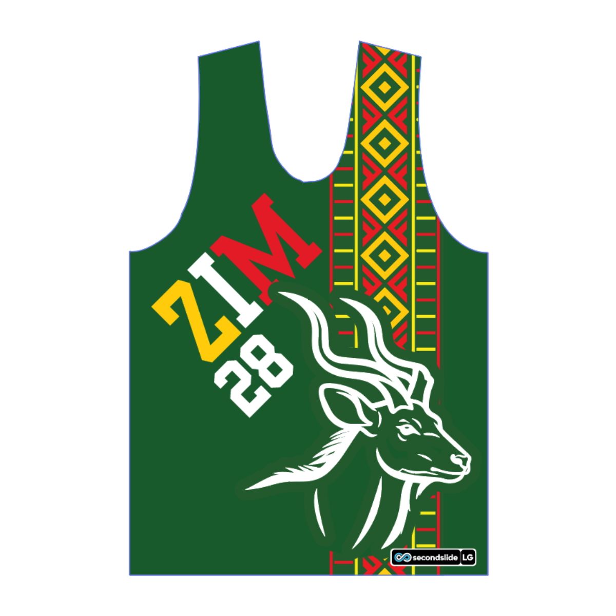 Zimbabwe Heritage Lacrosse Reversible Performance Pinnie - Great Zimbabwe
