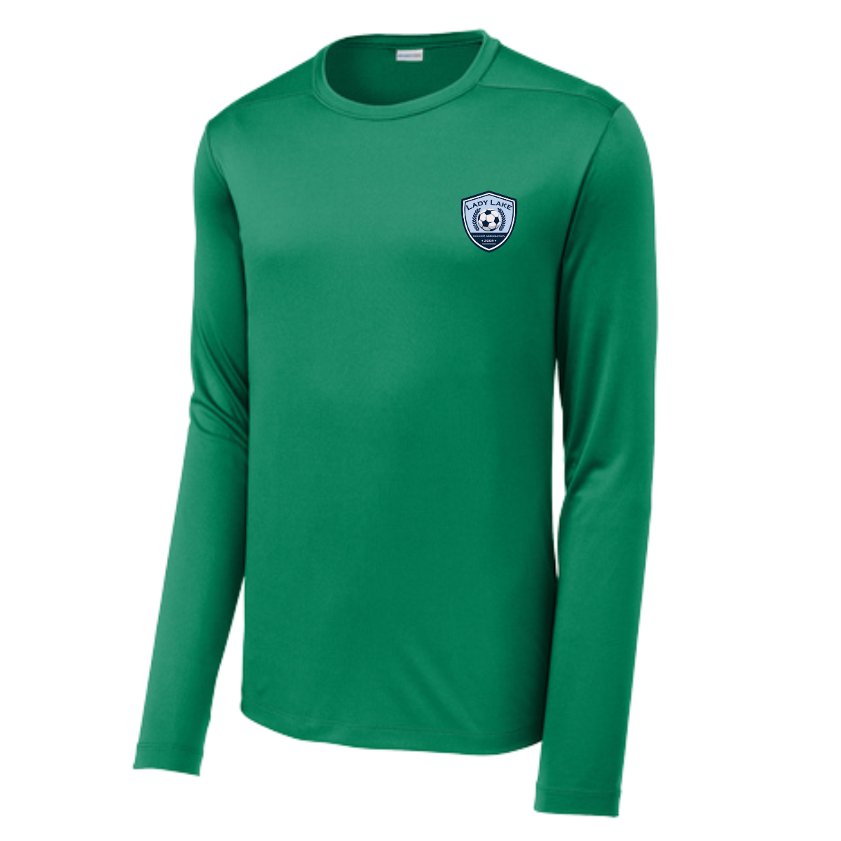 Adult Lady Lake Soccer Association Sport-Tek Posi UV Pro LS Tee
