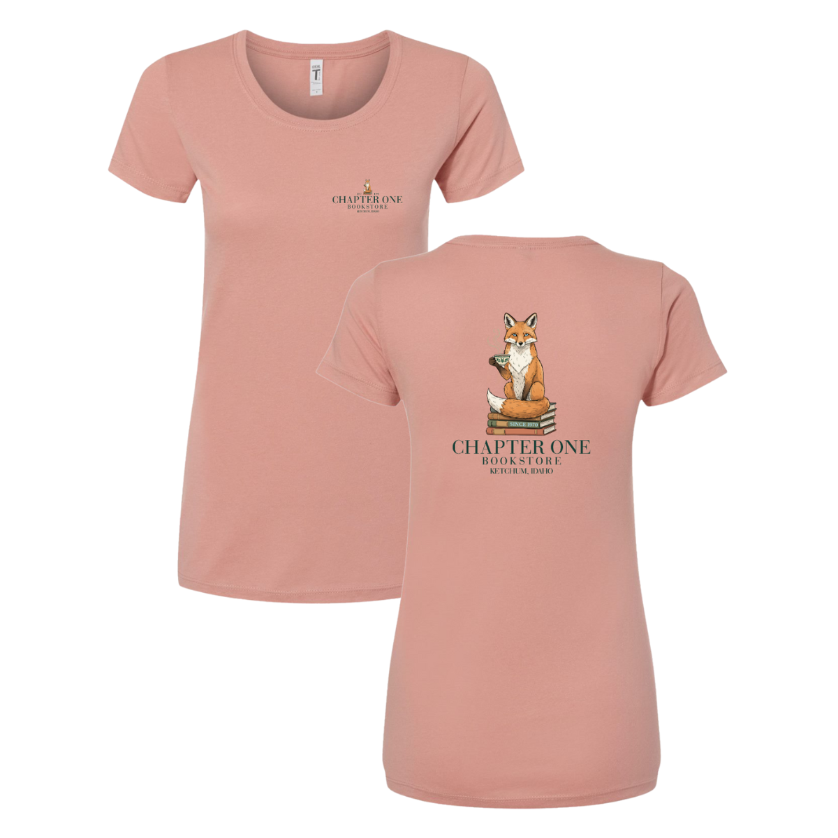 Women's Chapter One Bookstore Next Level Ideal T-Shirt