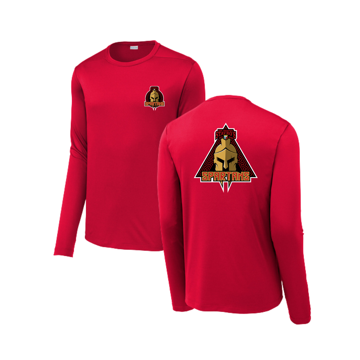 Adult Spartans Sport-Tek Posi UV Pro LS Tee