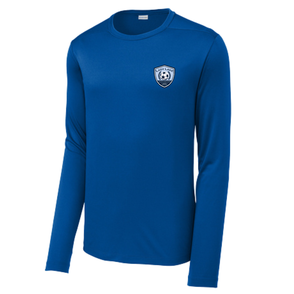 Adult Lady Lake Soccer Association Sport-Tek Posi UV Pro LS Tee