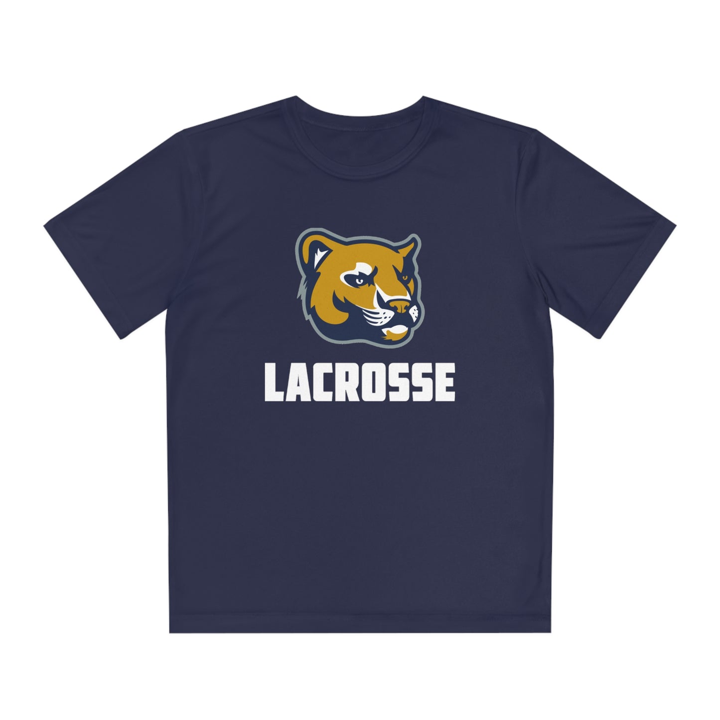Youth Evergreen Cougars Lacrosse Sport-Tek Performance T-shirt