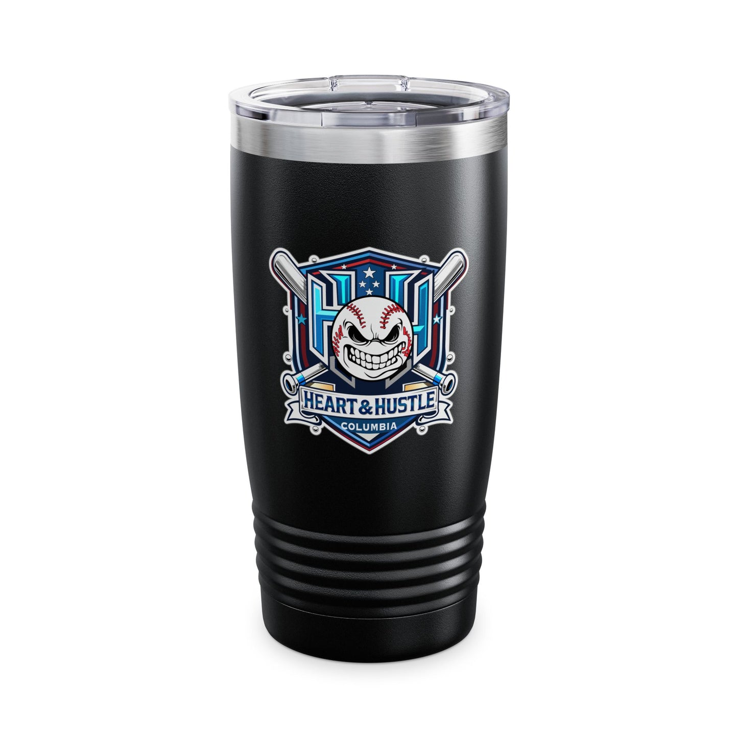Heart and Hustle Baseball Ringneck Tumbler (20oz)