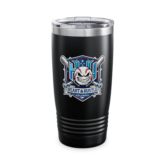 Heart and Hustle Baseball Ringneck Tumbler (20oz)