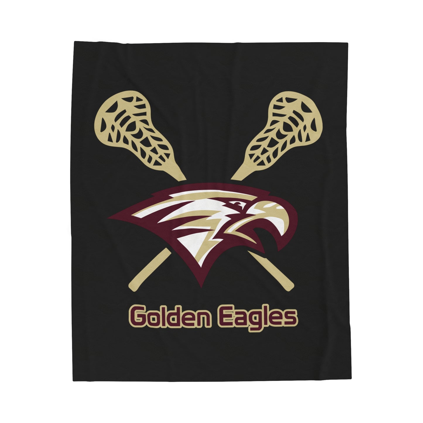 Maple Mountain Youth Lacrosse Velveteen Plush Blanket