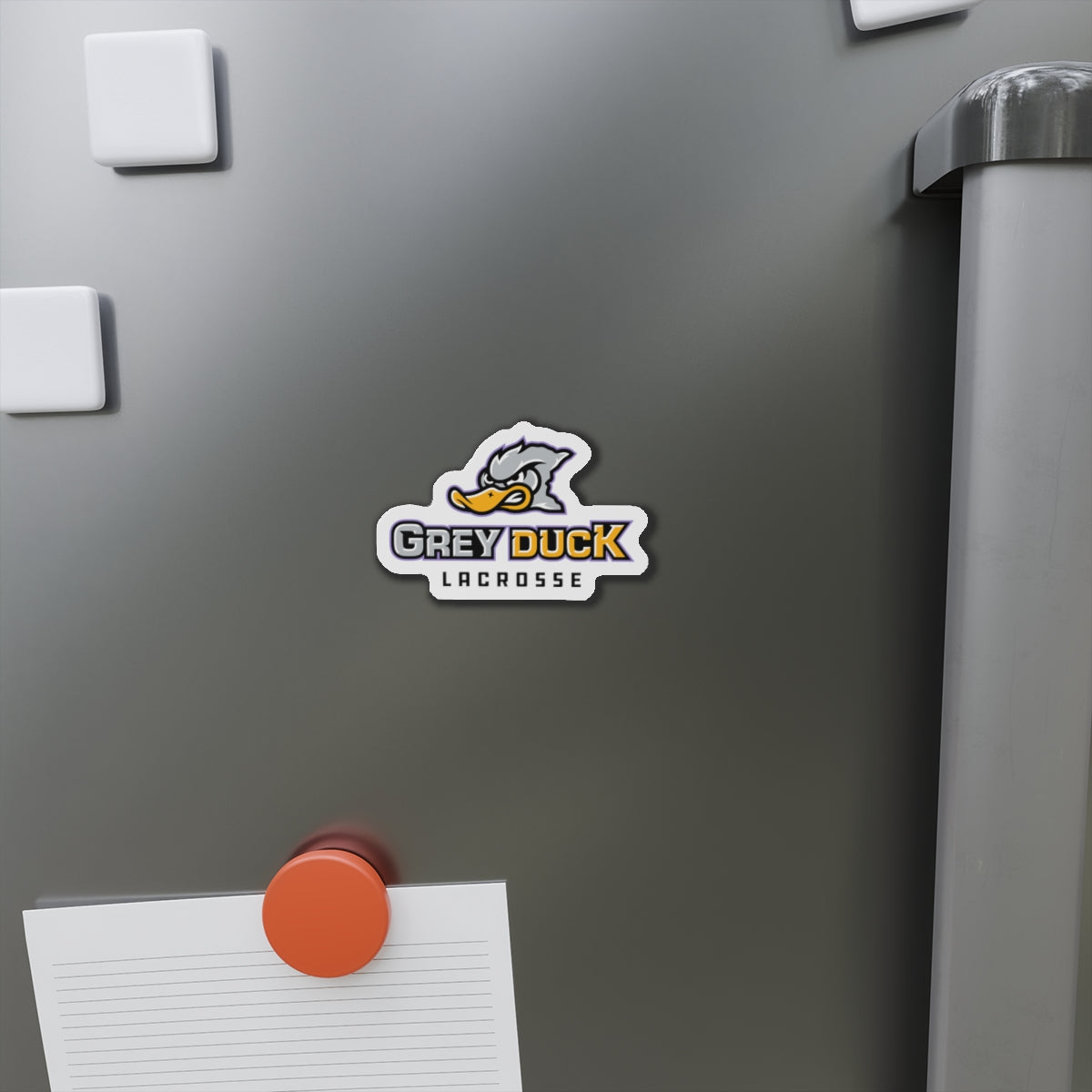 Grey Duck Lacrosse Die-Cut Magnet