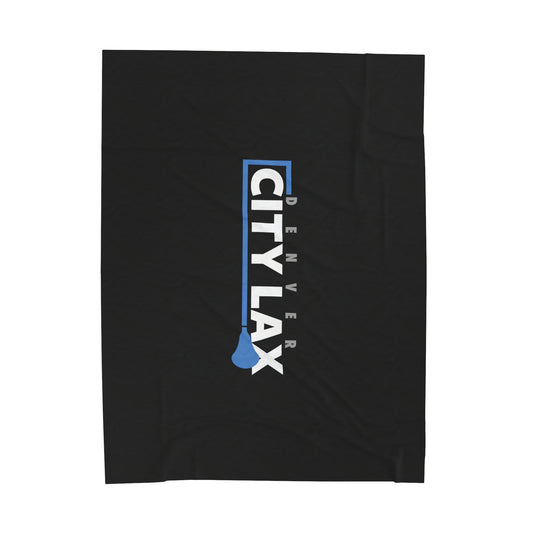 Denver City Lax Velveteen Plush Blanket (60" x 80")