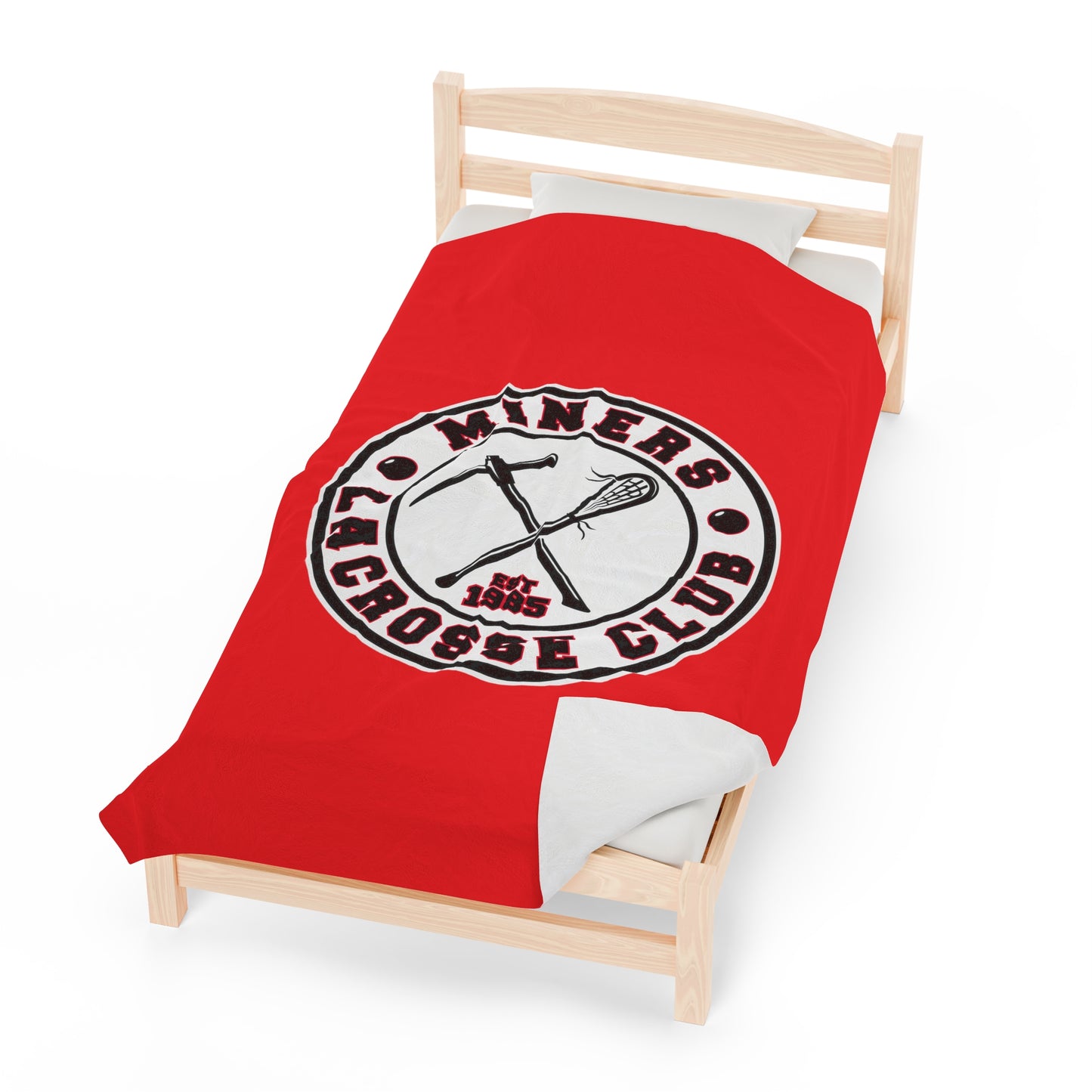 Edmonton Miners Velveteen Plush Blanket