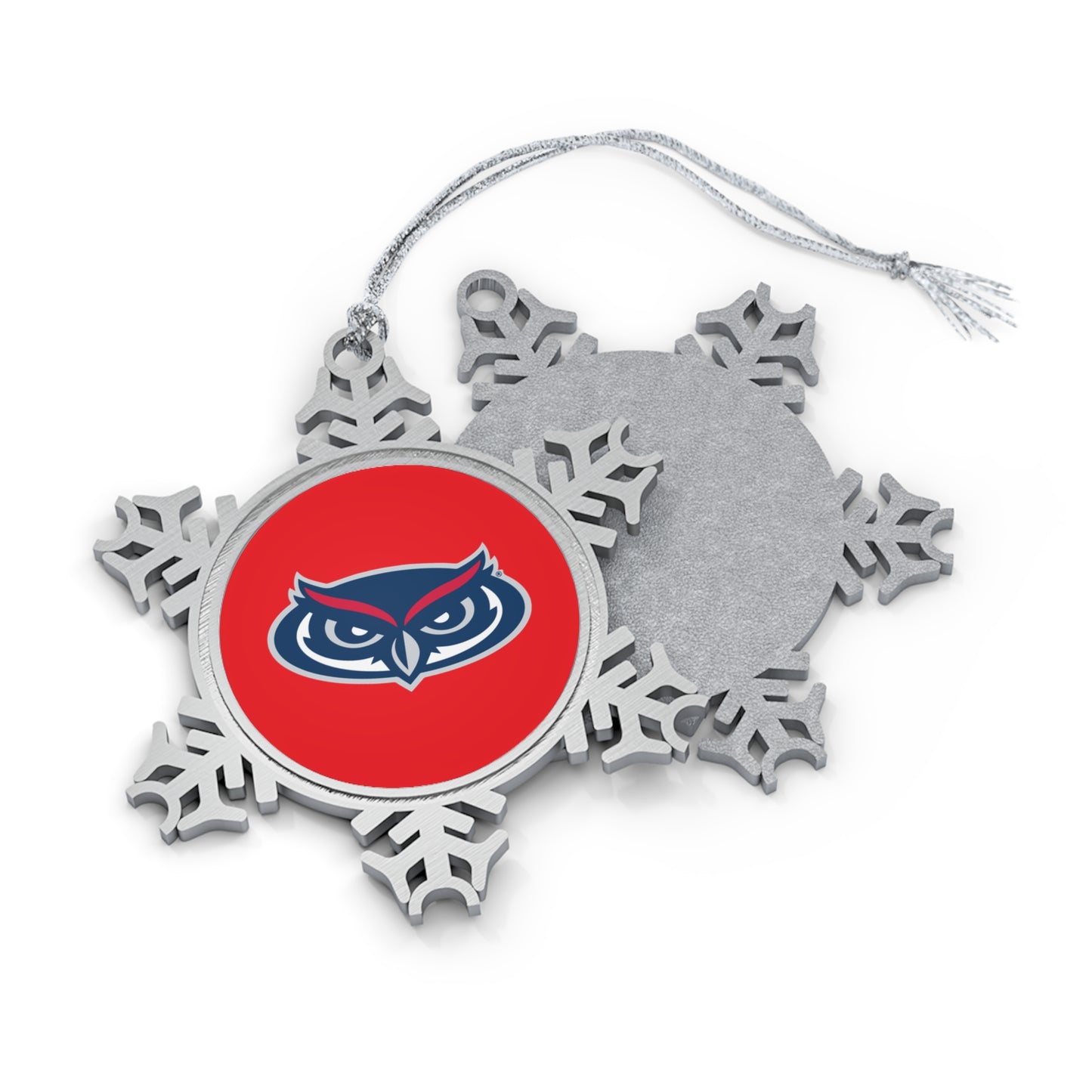 FAU Lacrosse Pewter Snowflake Ornament
