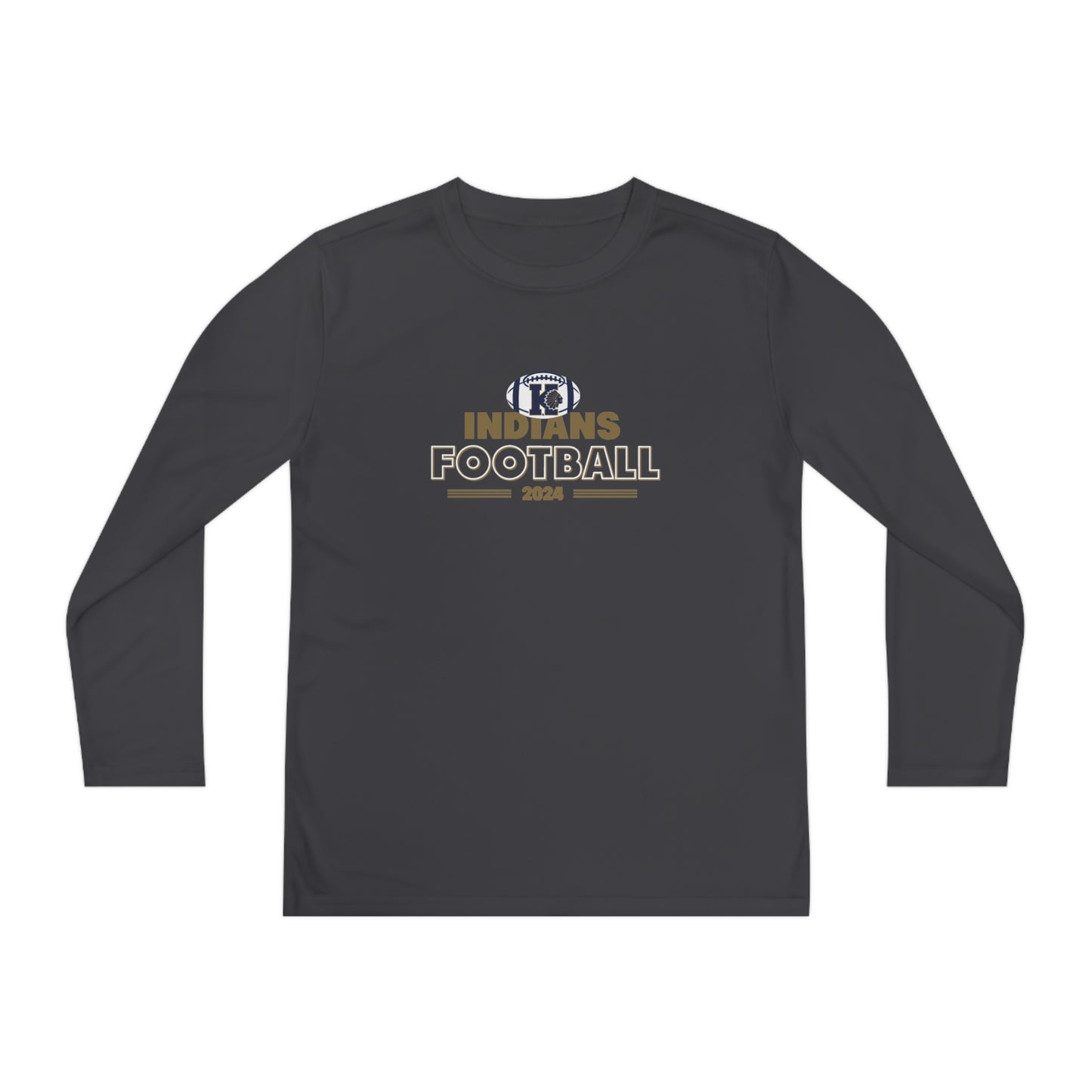 Youth Keller Football Sport-Tek Performance Long Sleeve Shirt