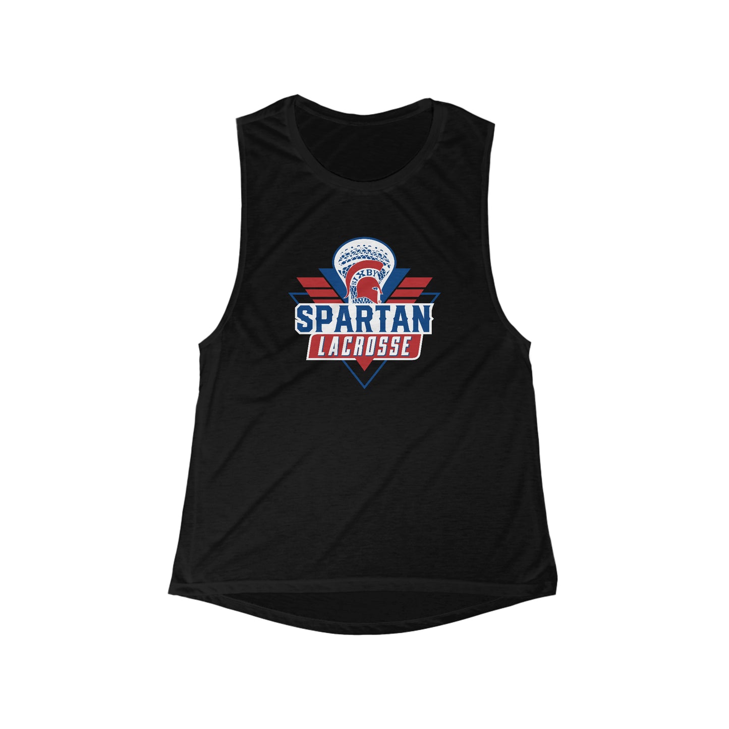 Women's Bixby Spartan Lacrosse Bella + Canvas Flowy Scoop Sport Tank
