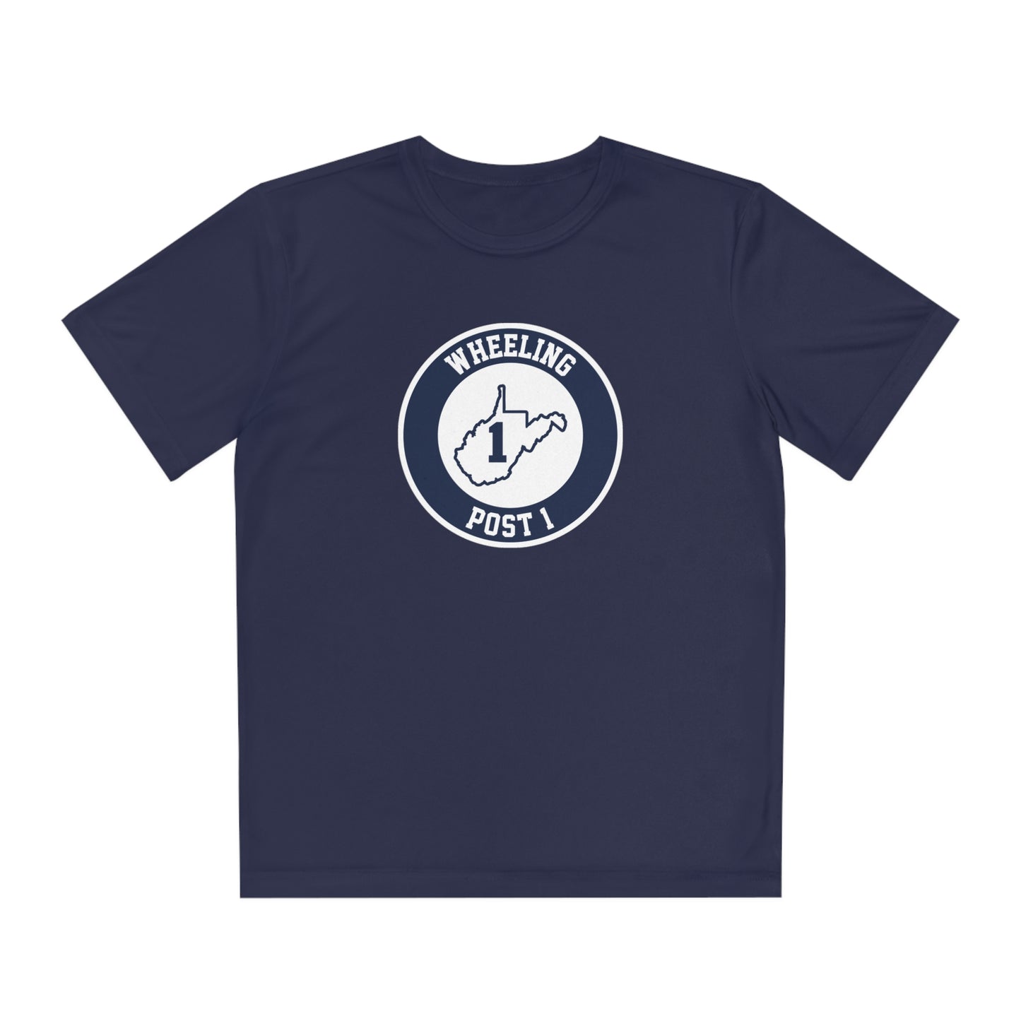 Youth Wheeling Post 1 Sport-Tek Performance T-shirt