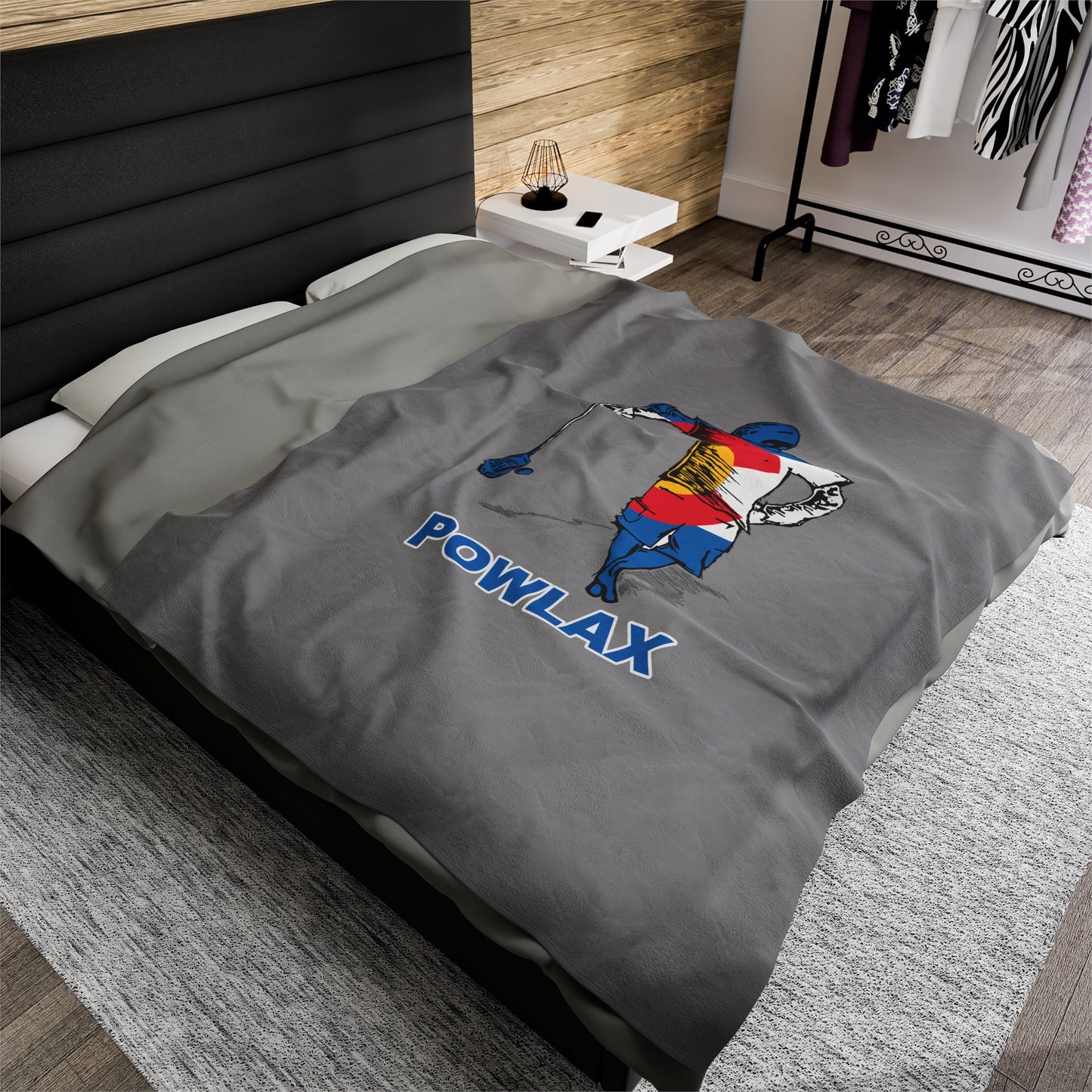 POWLAX Velveteen Plush Blanket