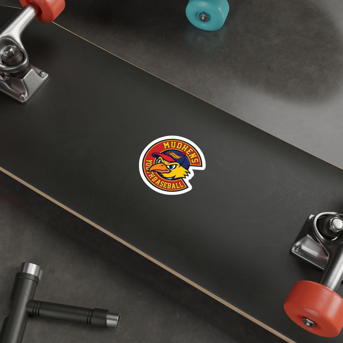 Mudhens Baseball Die Cut Stickers