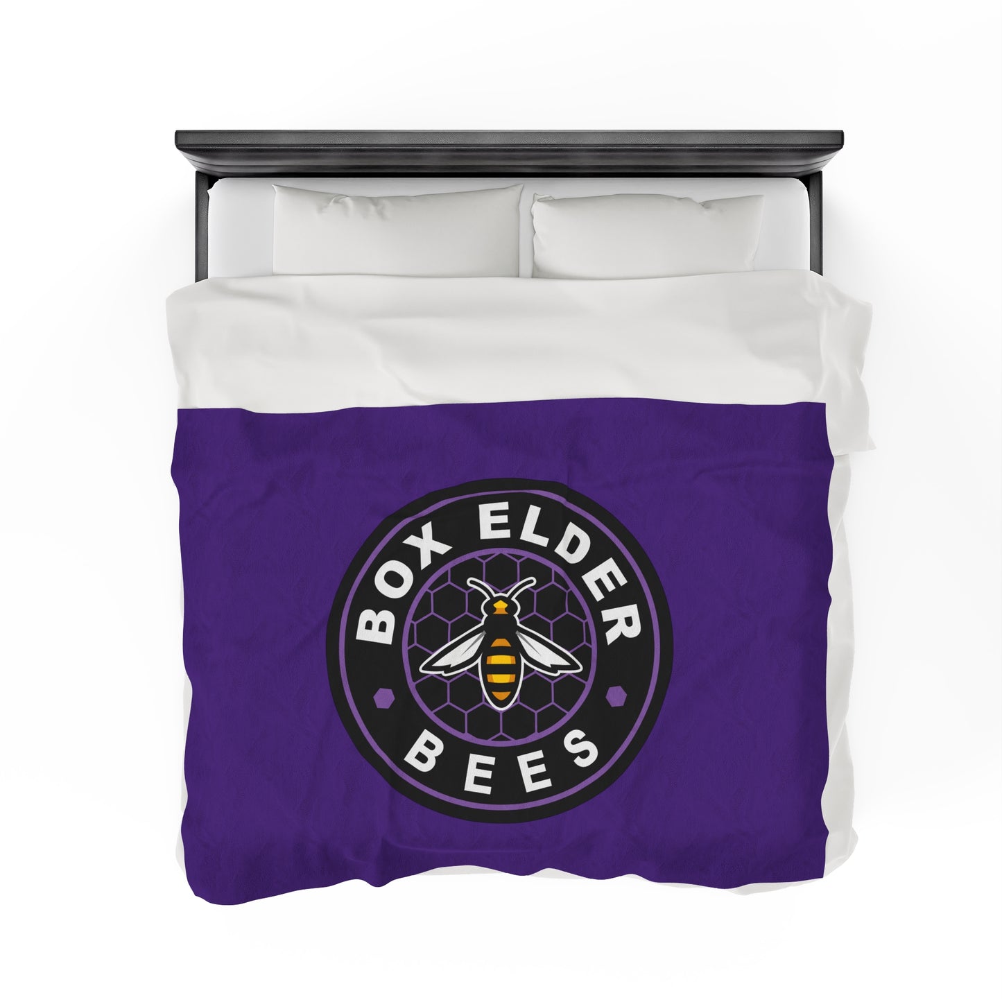 Box Elder Lacrosse Velveteen Plush Blanket