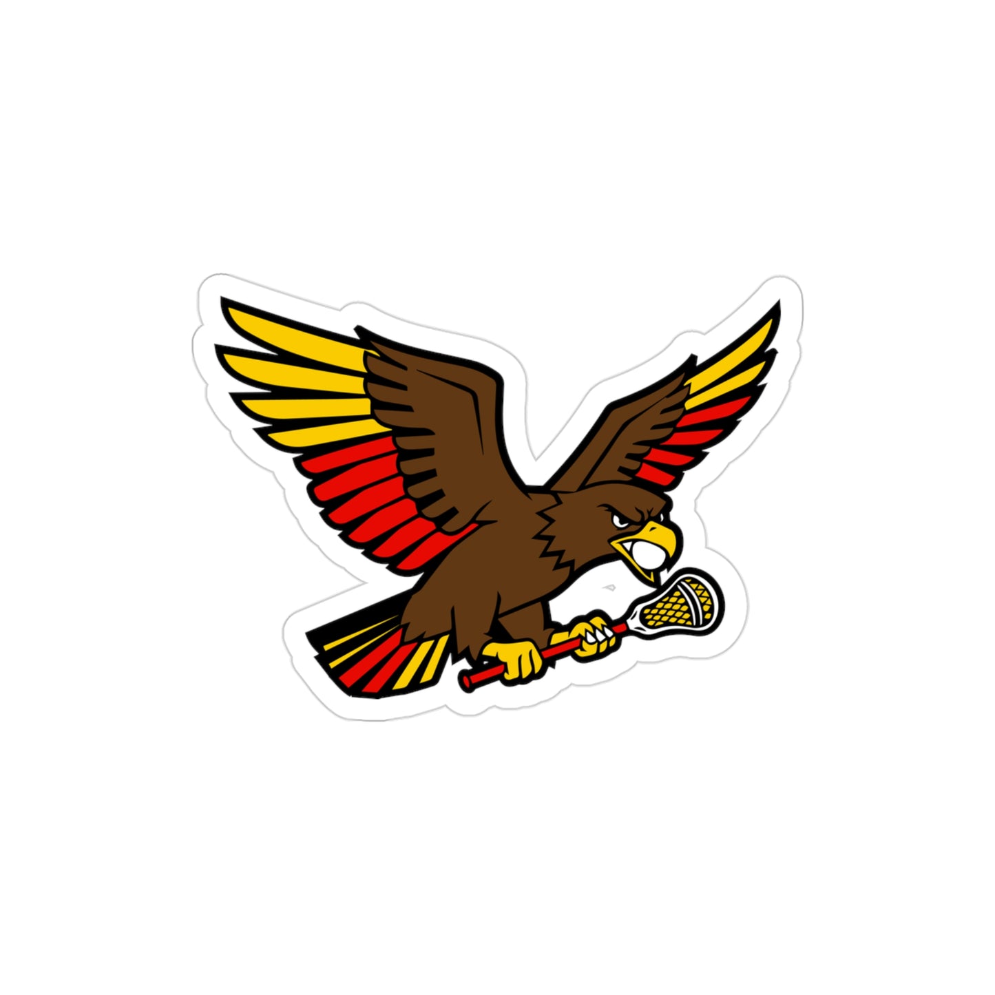 GH Lacrosse Transparent Die-Cut Outdoor Sticker