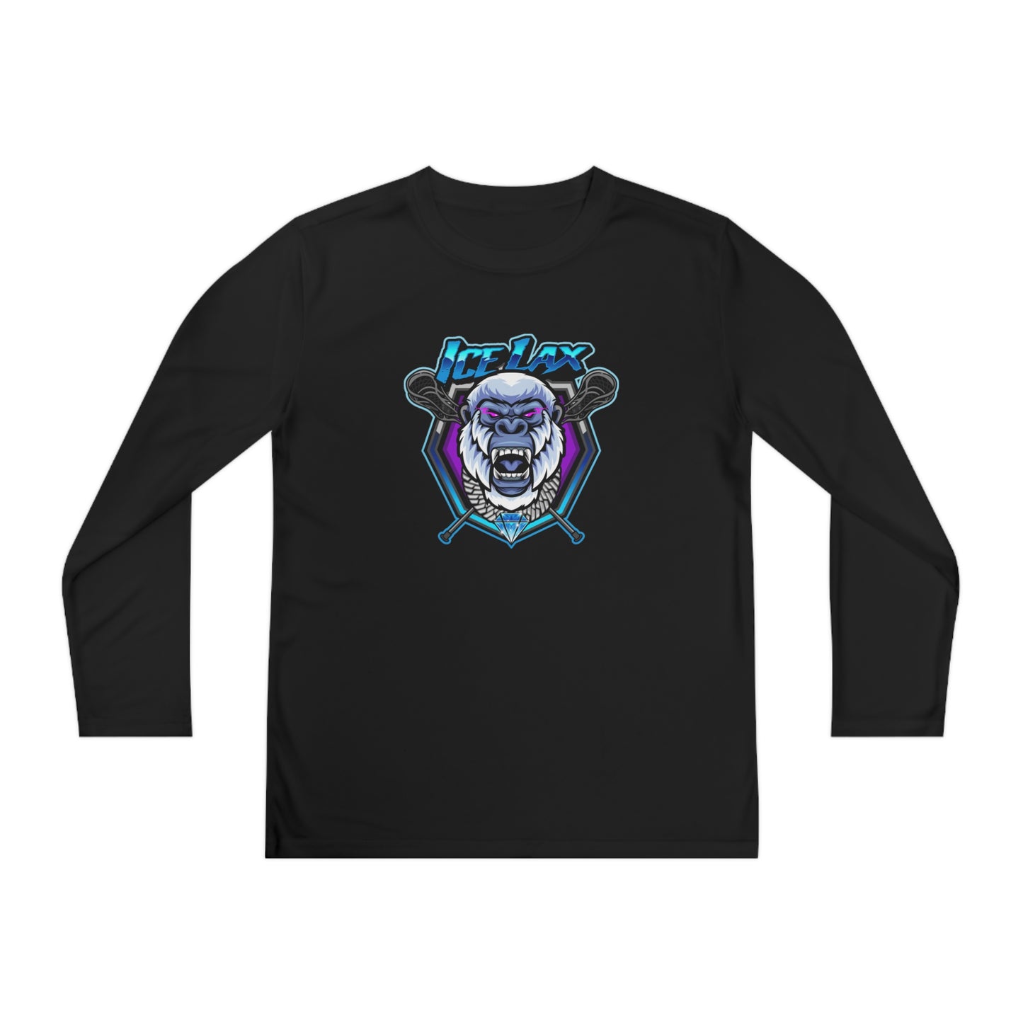 Youth ICE LAX Sport-Tek Performance Long Sleeve Shirt