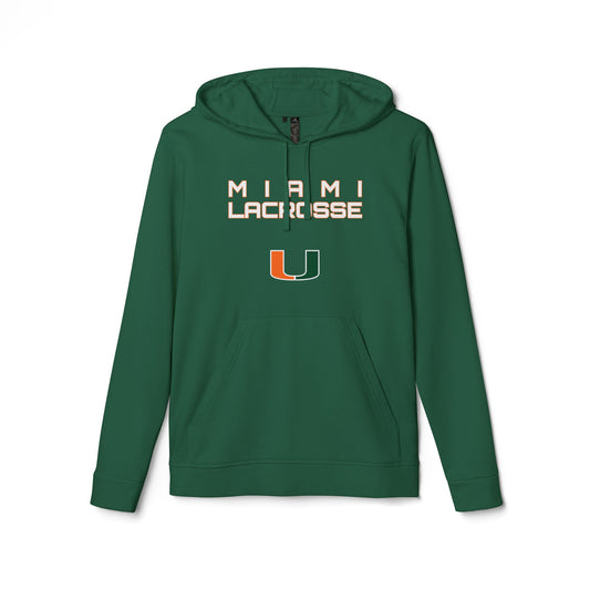 Adult Miami Lacrosse Adidas Sports Fleece Hoodie
