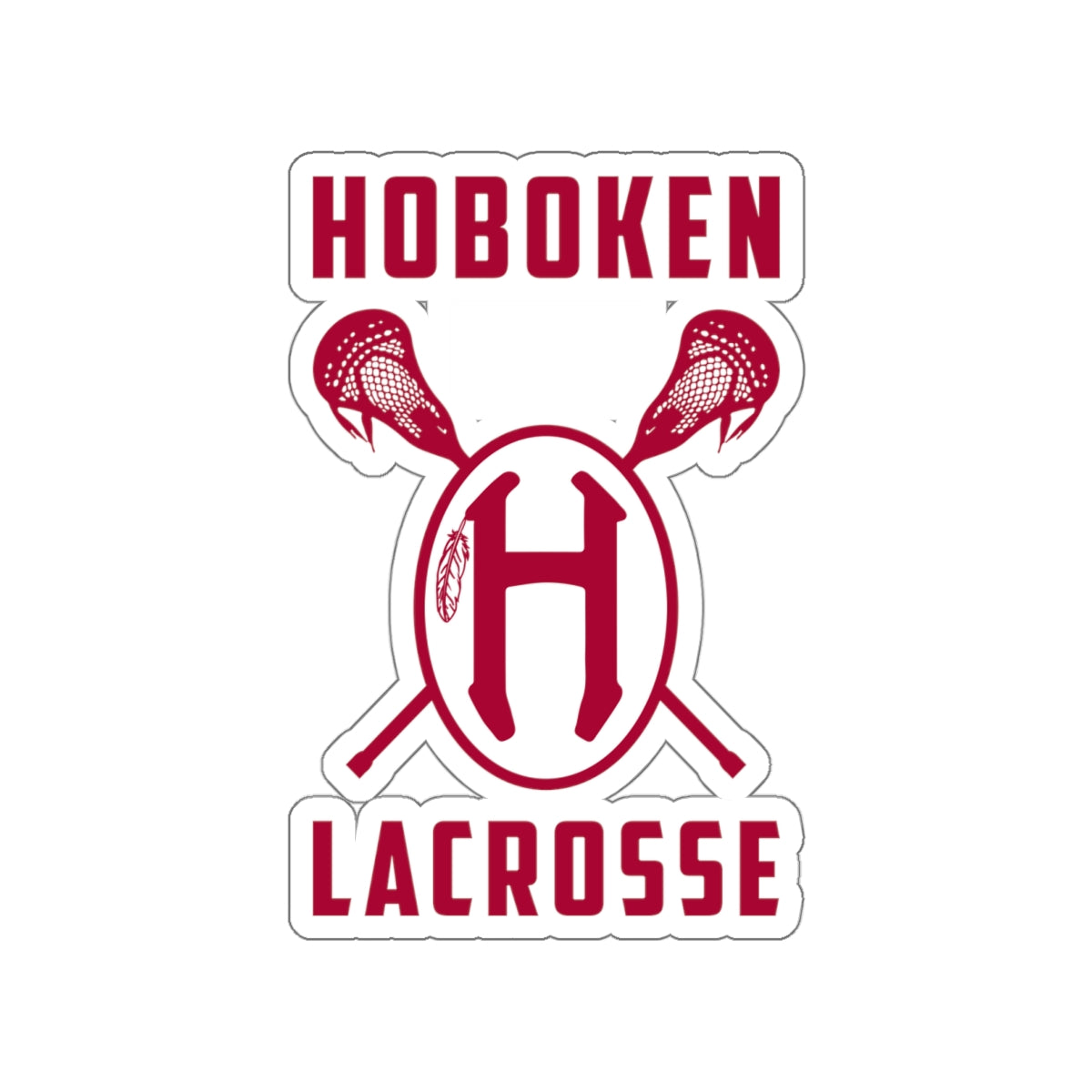 Hoboken Lacrosse Die-Cut Sticker