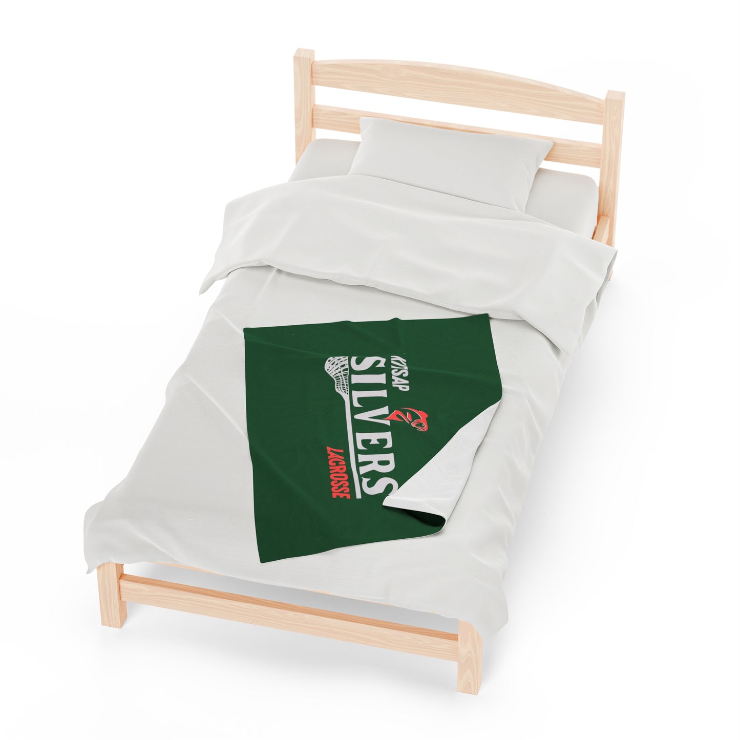 Kitsap Lacrosse Velveteen Plush Blanket