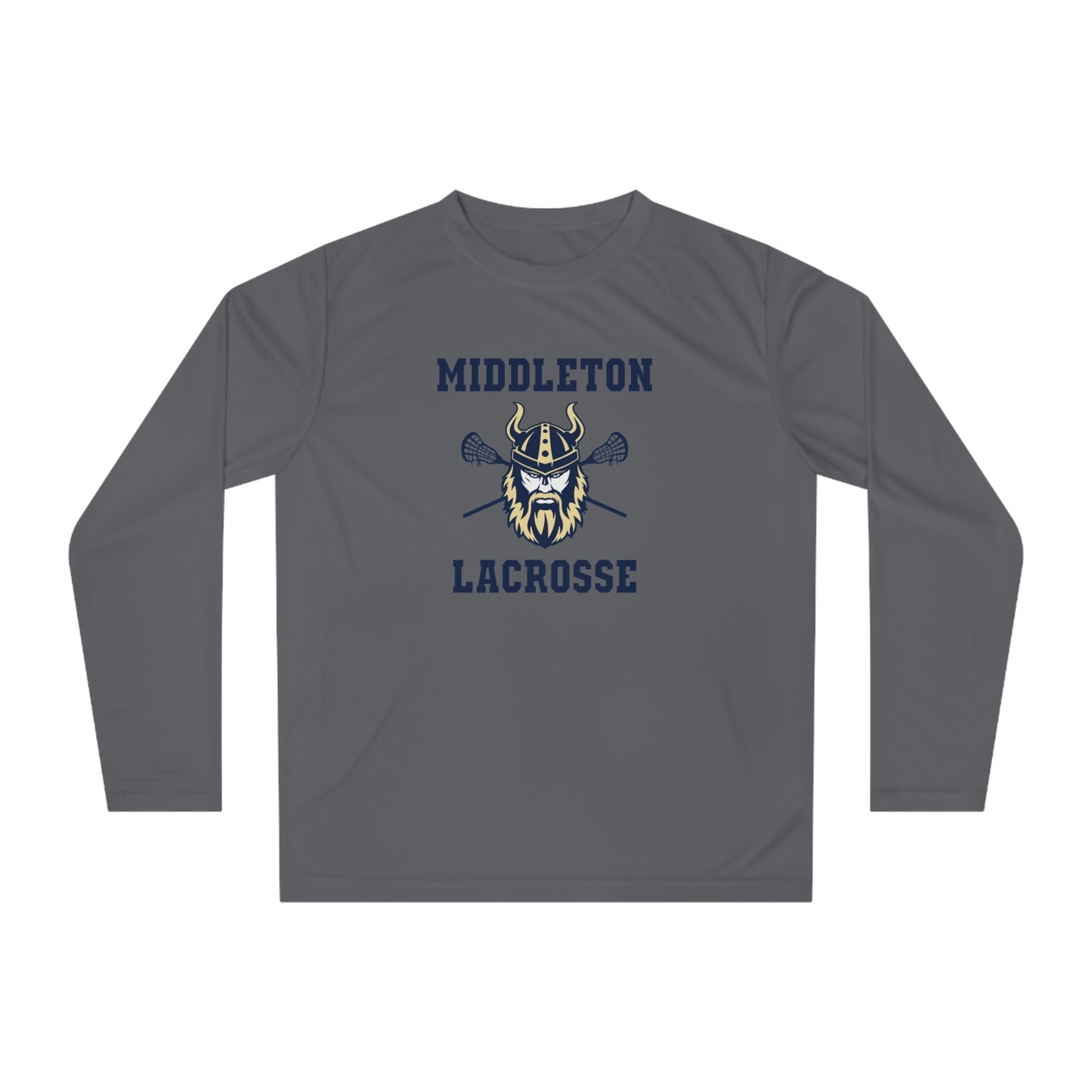 Adult Middleton Vikings Lacrosse Team 365 Performance Long Sleeve Shirt