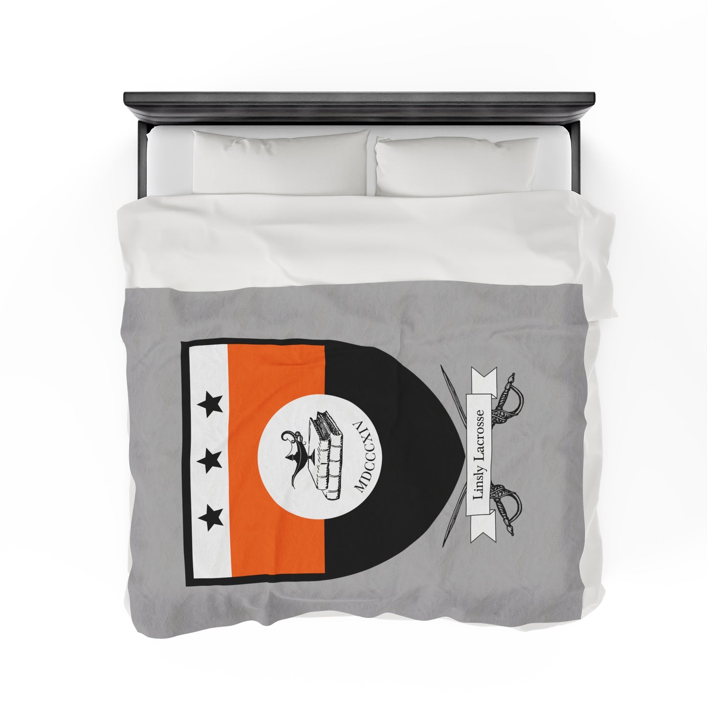 Linsly Lacrosse Velveteen Plush Blanket