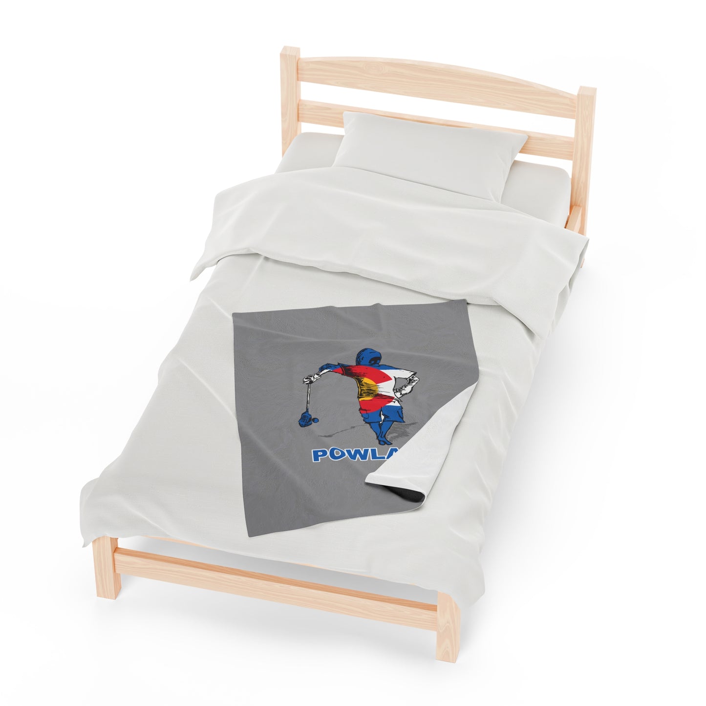 POWLAX Velveteen Plush Blanket