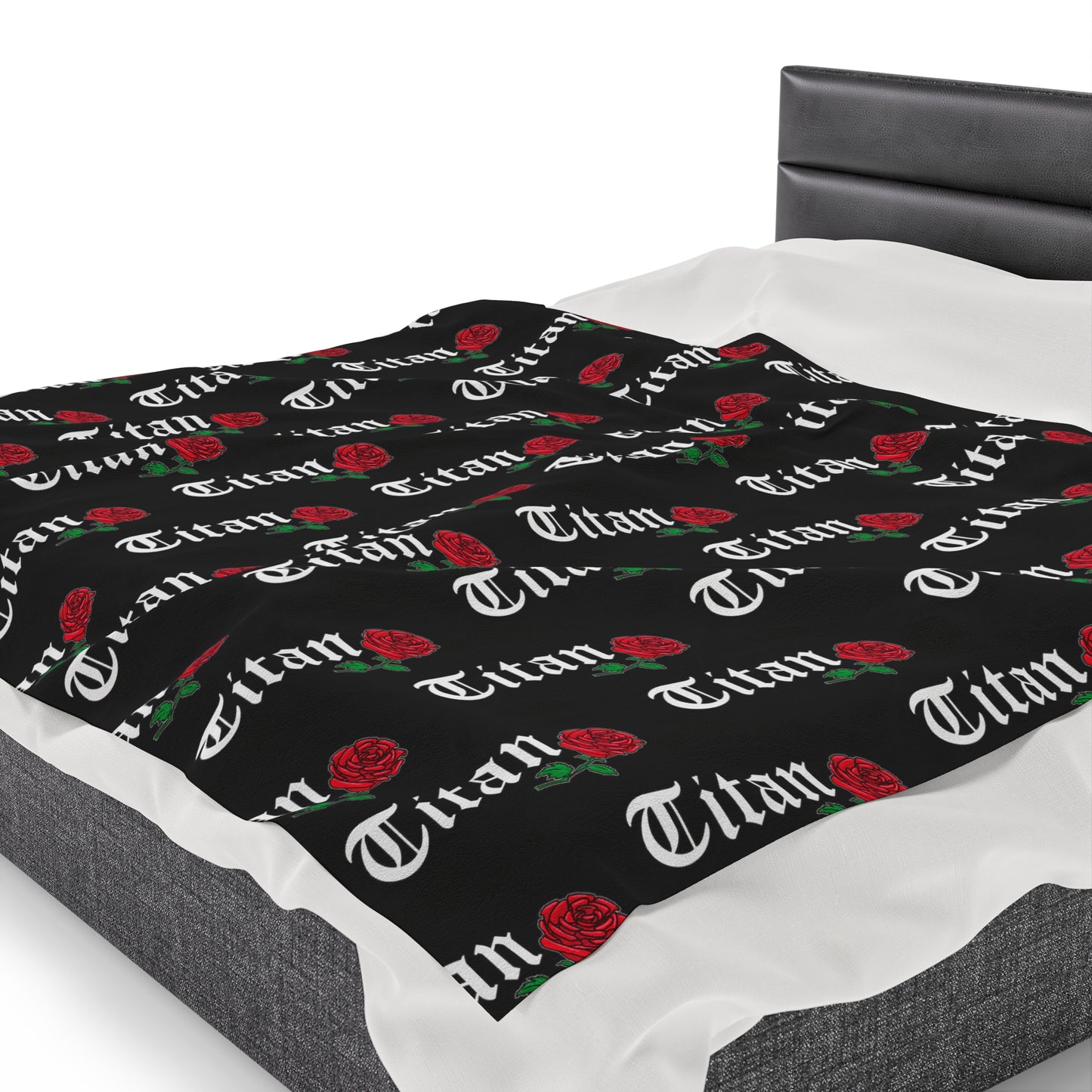 Titan Lacrosse Club Velveteen Plush Blanket (60" x 80")