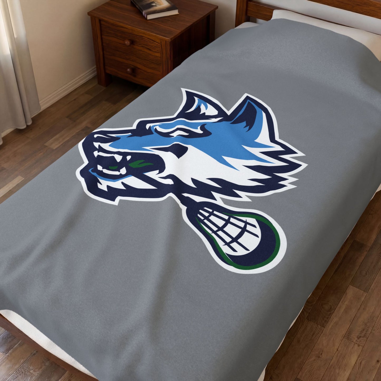 Sun Valley Lacrosse Velveteen Plush Blanket