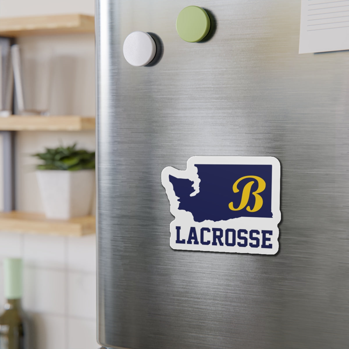 Bellevue Lacrosse Die-Cut Magnet