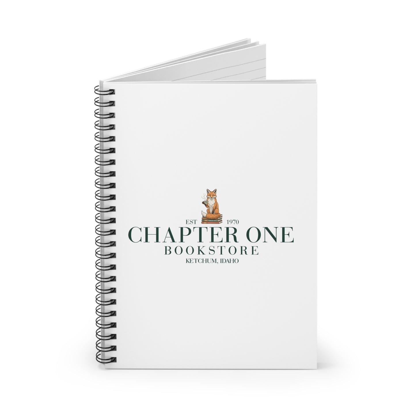Chapter One Bookstore Spiral Notebook - Ruled Line  (8" x 6")
