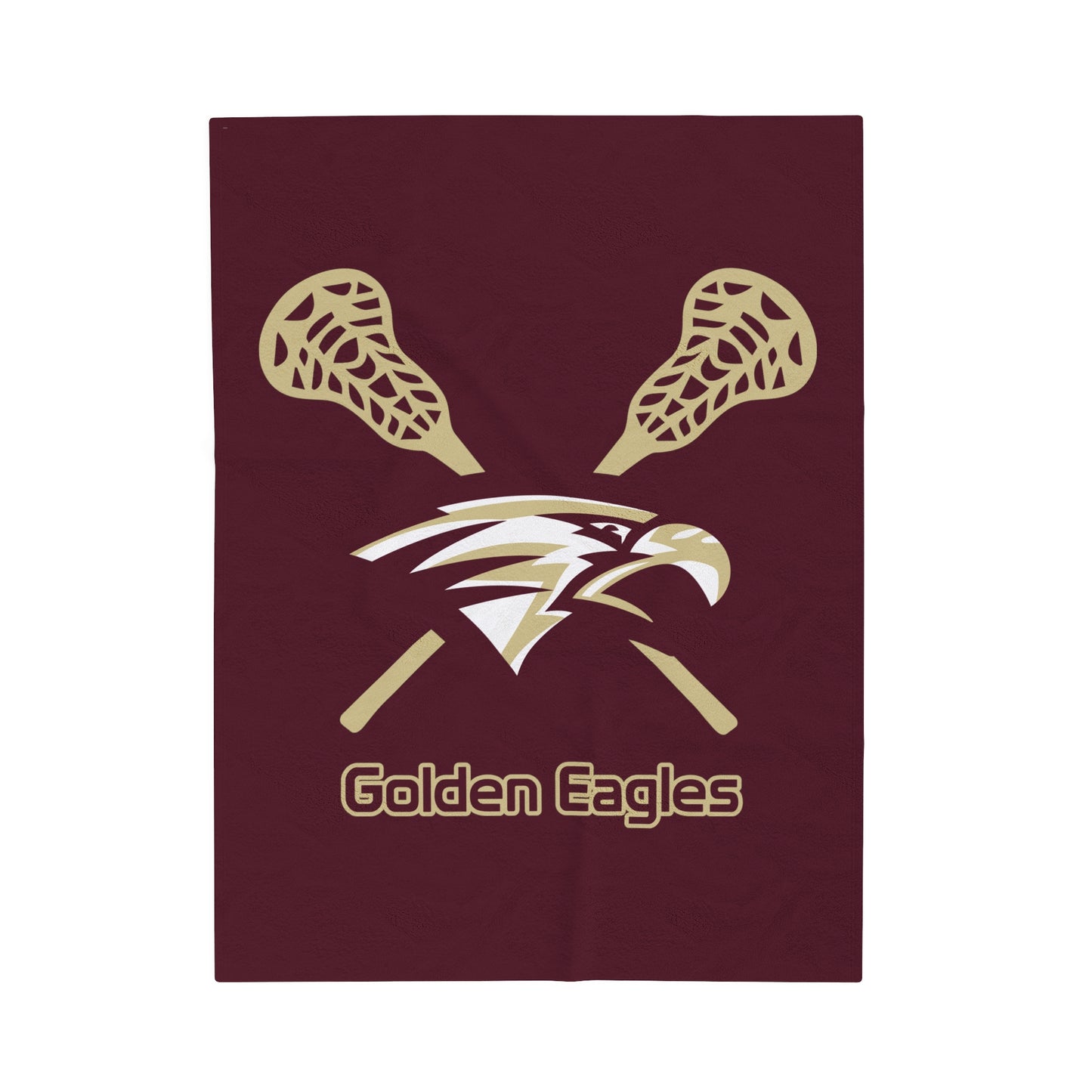 Maple Mountain Youth Lacrosse Velveteen Plush Blanket