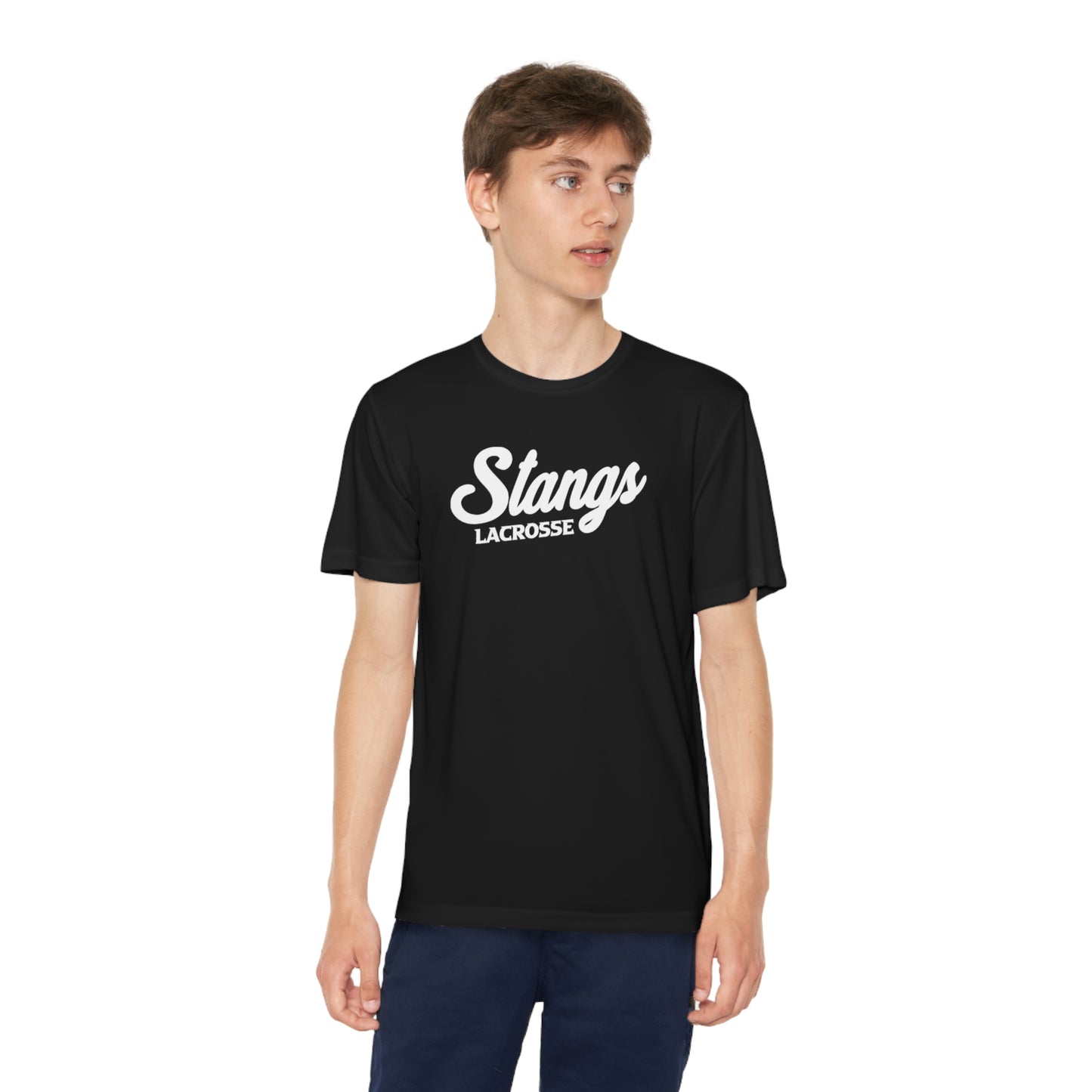 Youth Stangs Lacrosse Club Sport-Tek Performance Tee