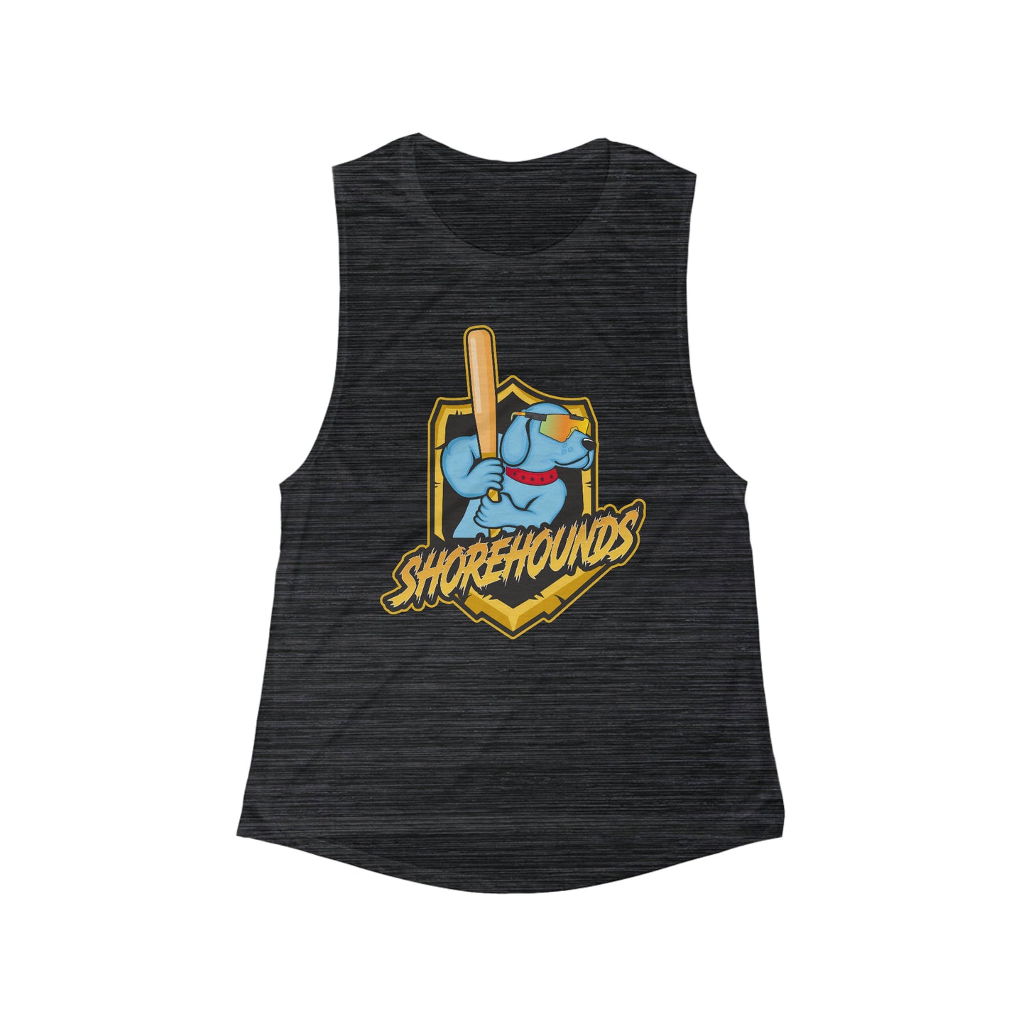 Women's Shorehounds Softball Bella + Canvas Flowy Scoop Sport Tank