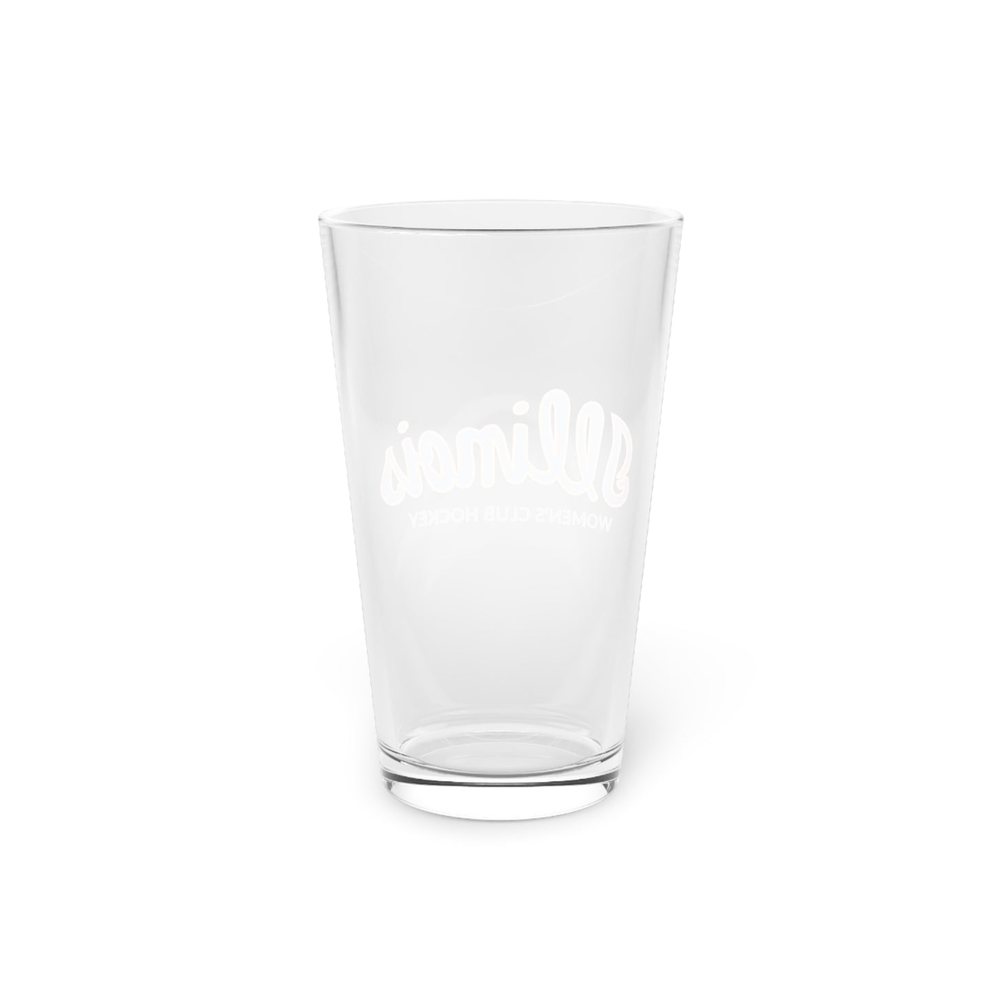 Illinois Hockey Pint Glass